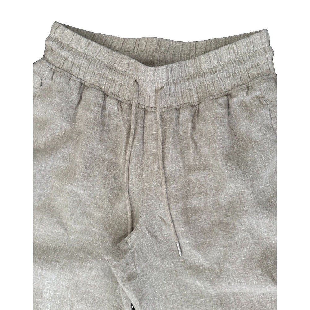 Quince 100% European Linen Pull-On Wide Leg Pant Women Sz M Flax Coastal EUC - Picture 9 of 11